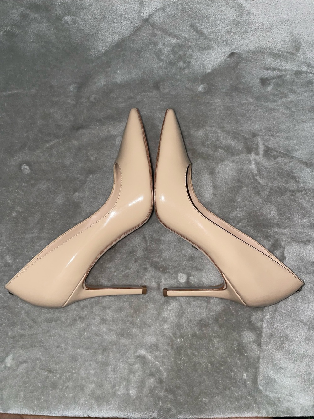 Sam Edelman Hazel Nude Pointed Toe Pumps Classic Stiletto Heels Size 9 With Box - Picture 5 of 11